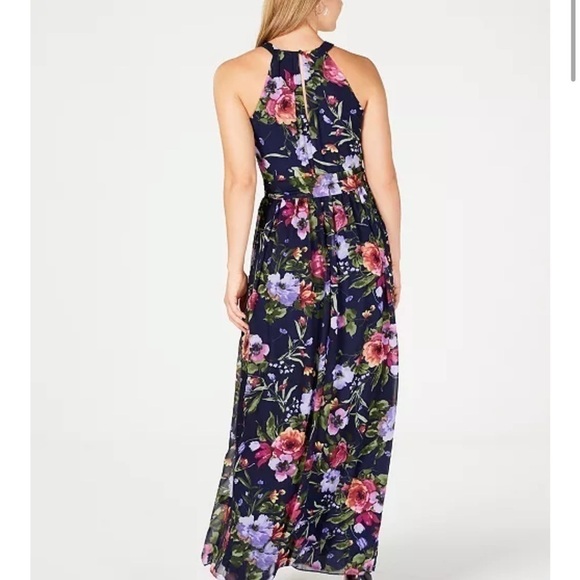 NWT Jessica Howard Floral Sleeveless Maxi Dress size 14 - Picture 3 of 12